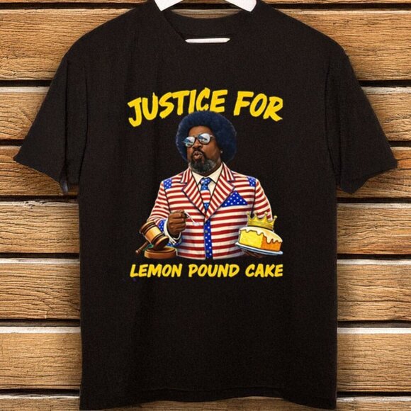 Julia A Other - Afro Justice For Lemon Pound Cake Funny T-Shirt .